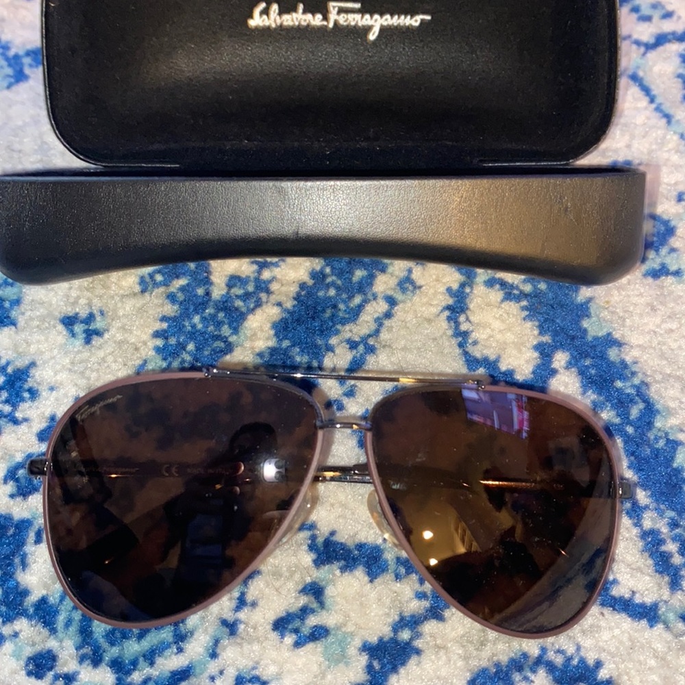 Ferragamo aviator sunglasses - never worn or used